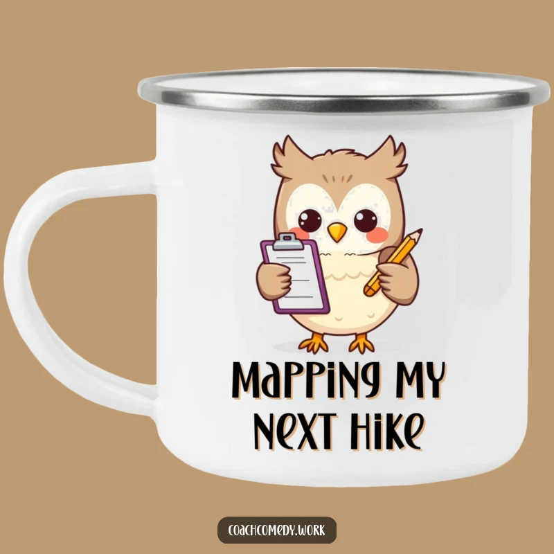 Funny Kawaii Owl Camping Mug: Adventure Ready, A Hilarious Funny Gift for Outdoorsy Types!