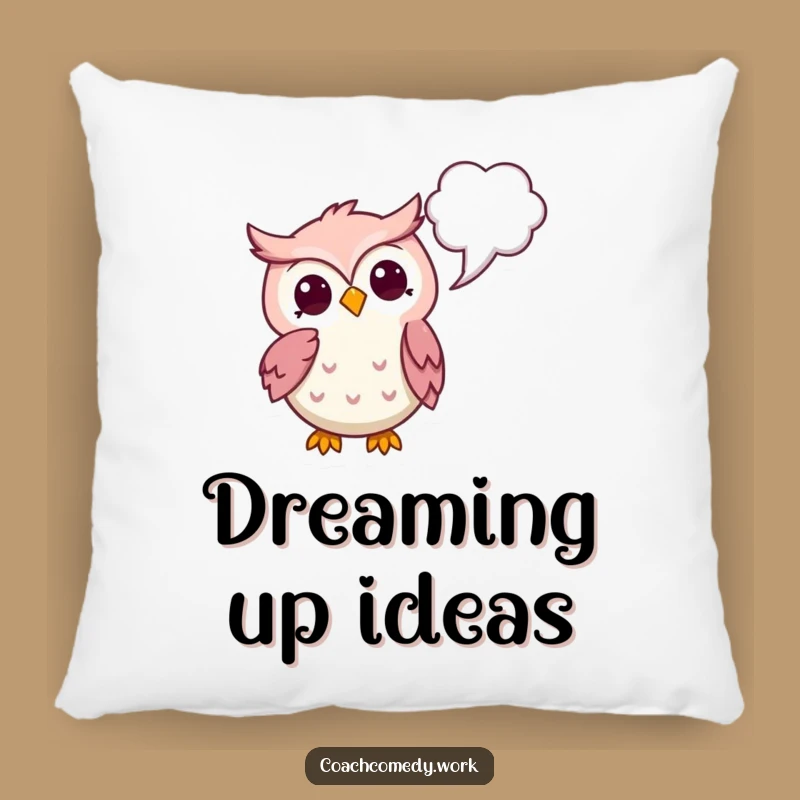 Funny Kawaii Owl Pillow - Thoughtful Comfort, Cozy & Cute Humorous Gift