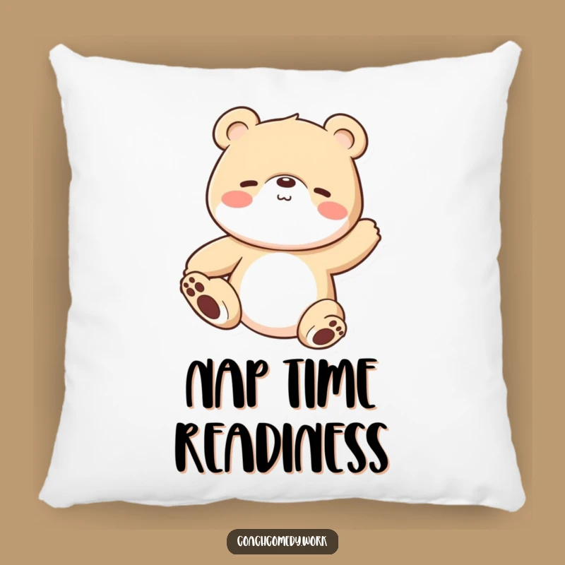 Funny Kawaii Bear Pillow: Soft Stretches, A Whimsical Funny Gift for Ultimate Relaxation!