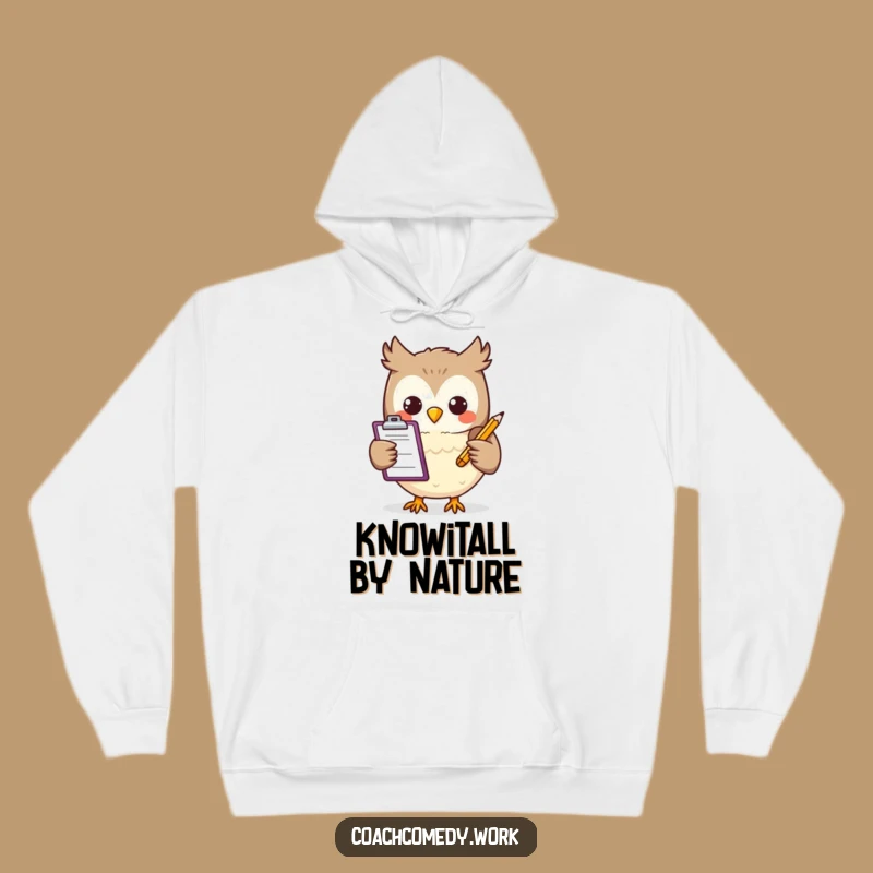 Funny Kawaii Owl Hoodie: Cozy Organizer Style, A Fantastic Funny Gift for Cold Nights!