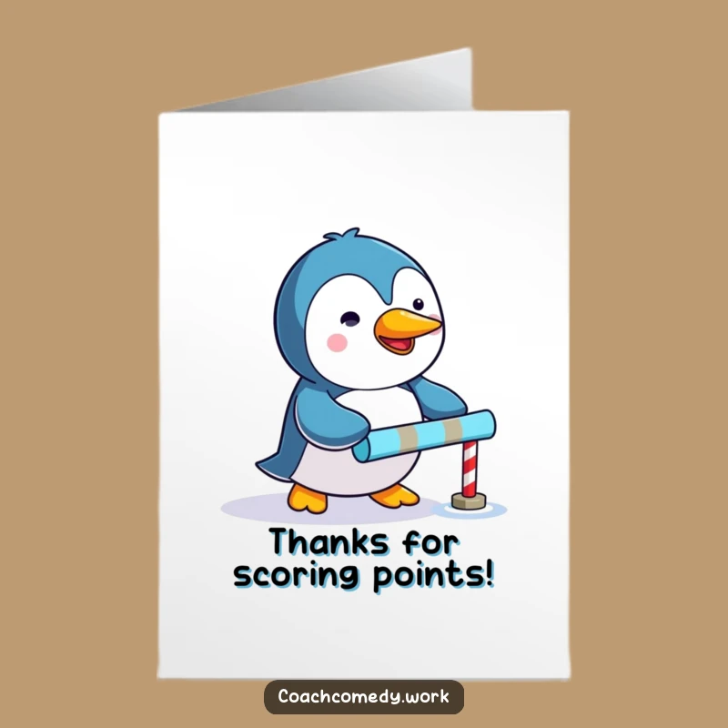 Free Printable Kawaii Penguin Thank You Card: DIY Determined Downloadable Gift
