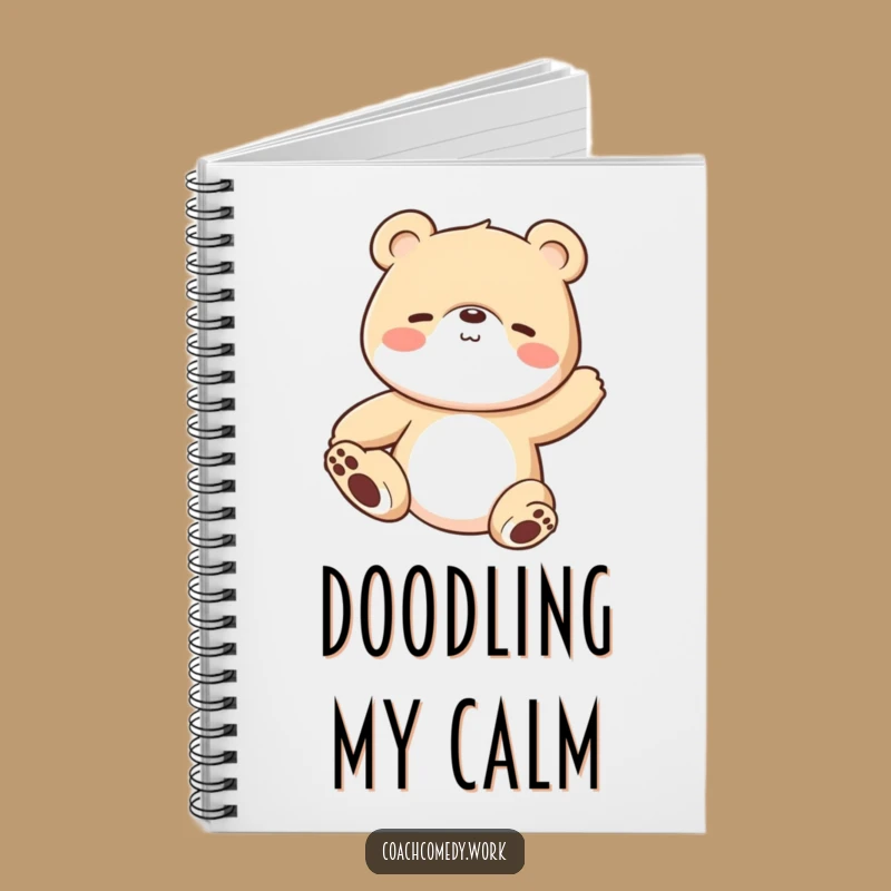 Funny Kawaii Bear Notebook: Daily Stretches, A Clever Funny Gift for Planners!