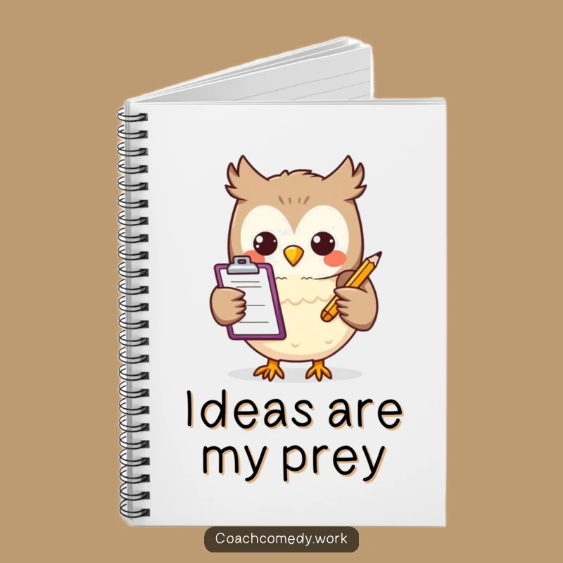 Funny Kawaii Owl Notebook: Organize Your Thoughts, A Clever Funny Gift for Note-Takers!