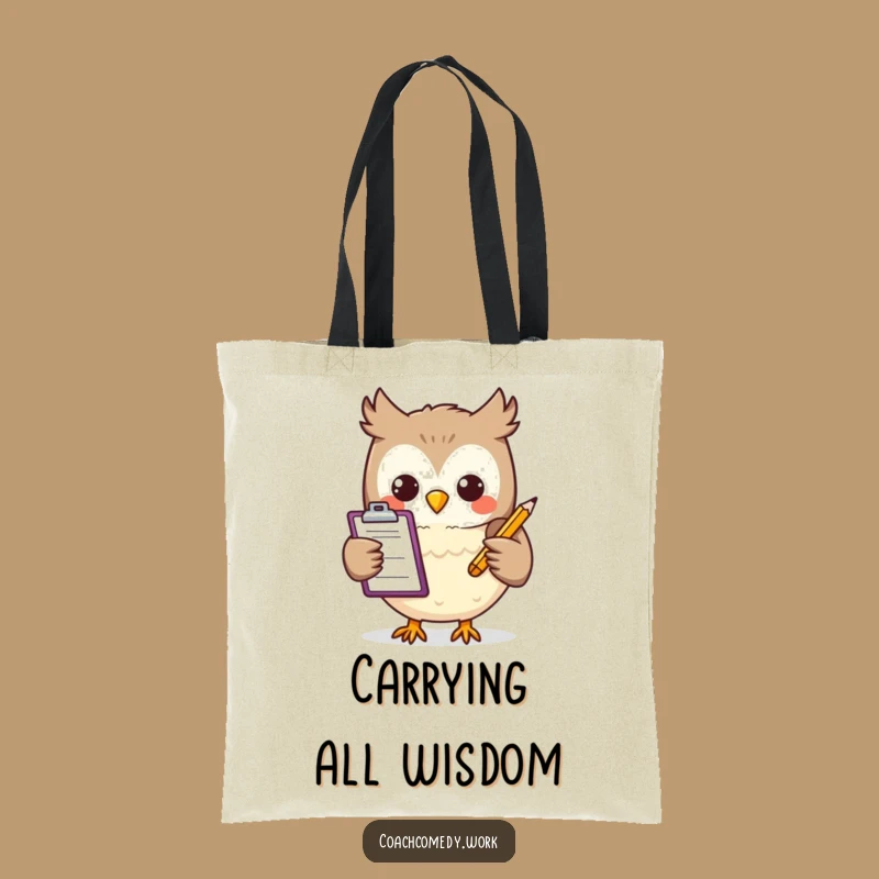 Funny Kawaii Owl Tote Bag: Sturdy & Stylish, A Brilliant Funny Gift for Everyday Errands!